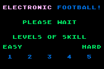 Electronic Football atari screenshot