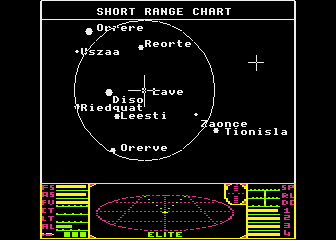 Elite atari screenshot