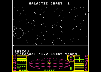 Elite atari screenshot