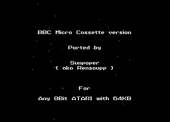 Elite atari screenshot