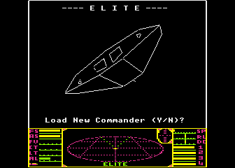 Elite atari screenshot