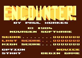Encounter! atari screenshot