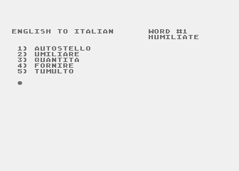 English / Italian - Drill #1 — screenshot 1