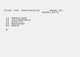 English / Portuguese atari screenshot