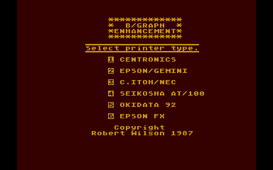 B/Graph Enhancements Disk atari screenshot