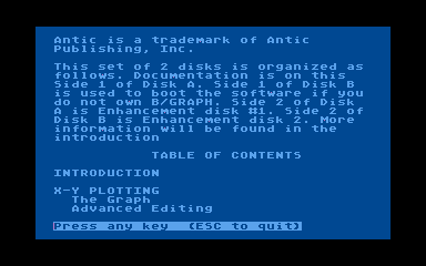 B/Graph Enhancements Disk atari screenshot