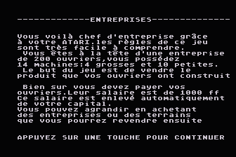 Entreprise atari screenshot