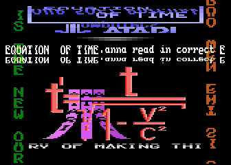 Equation of Time atari screenshot