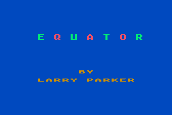 Equator atari screenshot