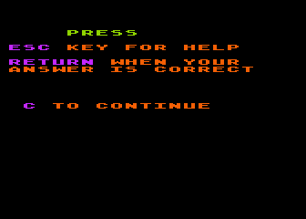 Equivalent Fractions atari screenshot