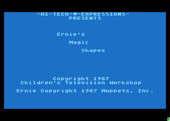 Ernie's Magic Shapes atari screenshot