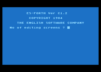 ES-FORTH atari screenshot