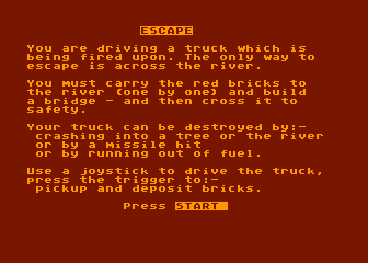 Escape atari screenshot