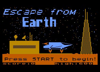 Escape from Earth atari screenshot