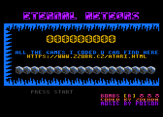 Eternal Meteors atari screenshot