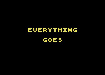 Everything Goes atari screenshot