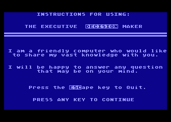 Executive Decision Maker — screenshot 1