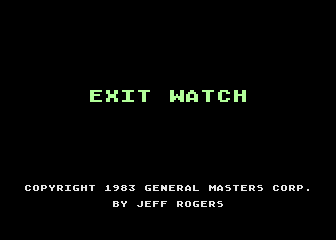 Exit Watch atari screenshot