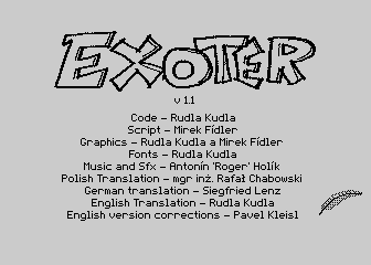 Exoter atari screenshot