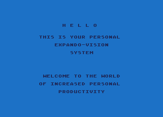 Expando-Vision - Weight Control / Exercise atari screenshot