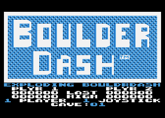 Exploding Boulder Dash atari screenshot