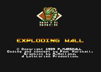 Exploding Wall atari screenshot