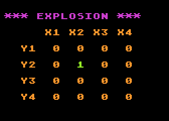 Explosion atari screenshot