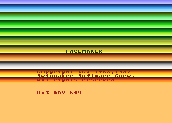 FaceMaker atari screenshot