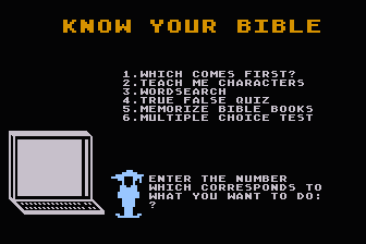 Family Bible Fun - Know Your Bible I atari screenshot