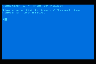 Family Bible Fun - Know Your Bible I atari screenshot
