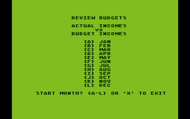 Family Budget atari screenshot
