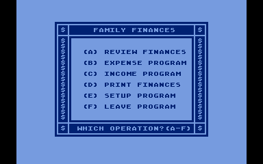 Family Cash Flow atari screenshot