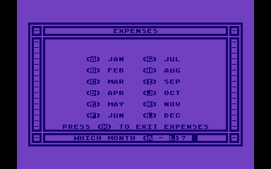 Family Finances atari screenshot