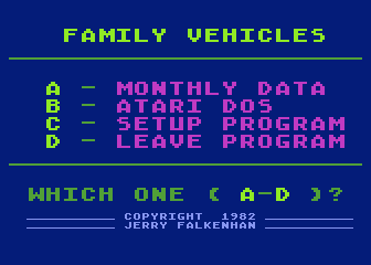 Family Vehicle Expense — screenshot 1