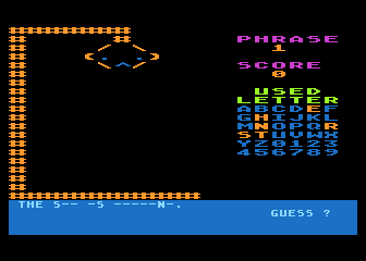 Famous Sayings Hangman atari screenshot