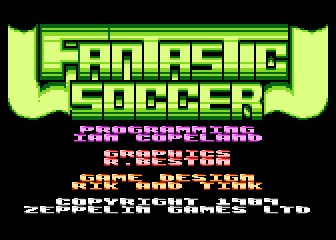 Fantastic Soccer atari screenshot