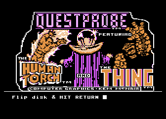 Questprobe #3 - Fantastic Four atari screenshot