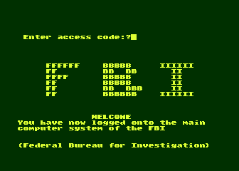 FBI atari screenshot
