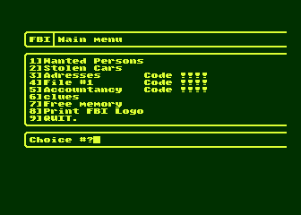 FBI atari screenshot