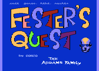 Fester's Quest atari screenshot