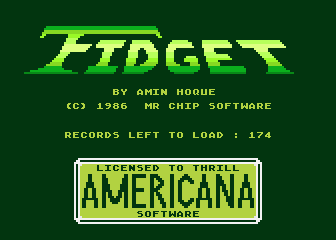 Fidget atari screenshot