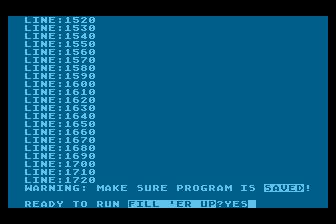 Fill'er Up! atari screenshot