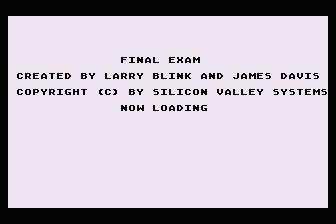 Final Exam — screenshot 1