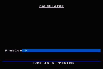 Finance Program atari screenshot