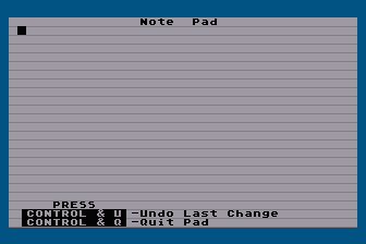 Finance Program atari screenshot