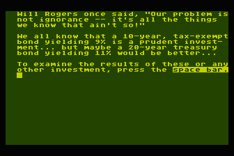 Financial Operating System - Investing atari screenshot