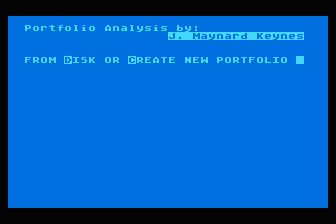 Financial Operating System - Portfolio Analysis atari screenshot