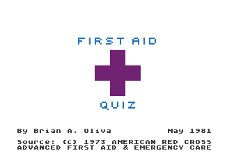 First Aid Quiz — screenshot 1