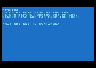 Fishing atari screenshot