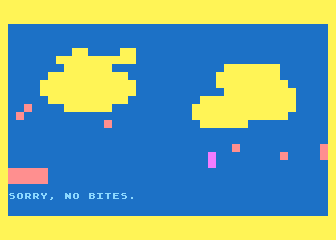 Fishing atari screenshot